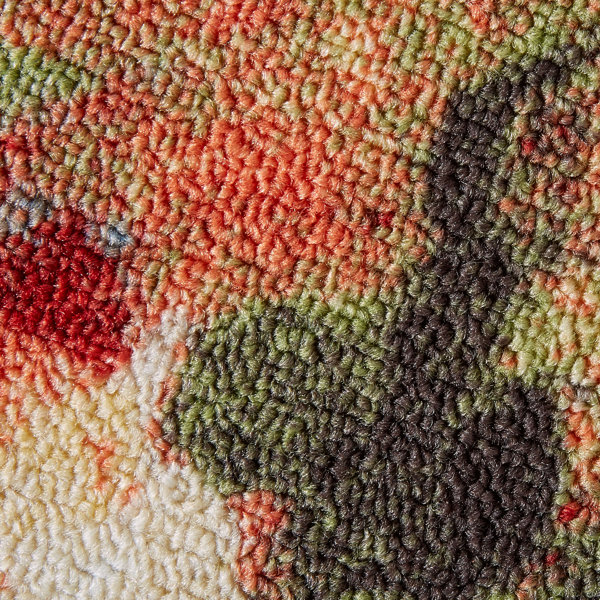 Andover Mills™ SantaCruz Machine Tufted Orange/Green/Blue/Red Rug